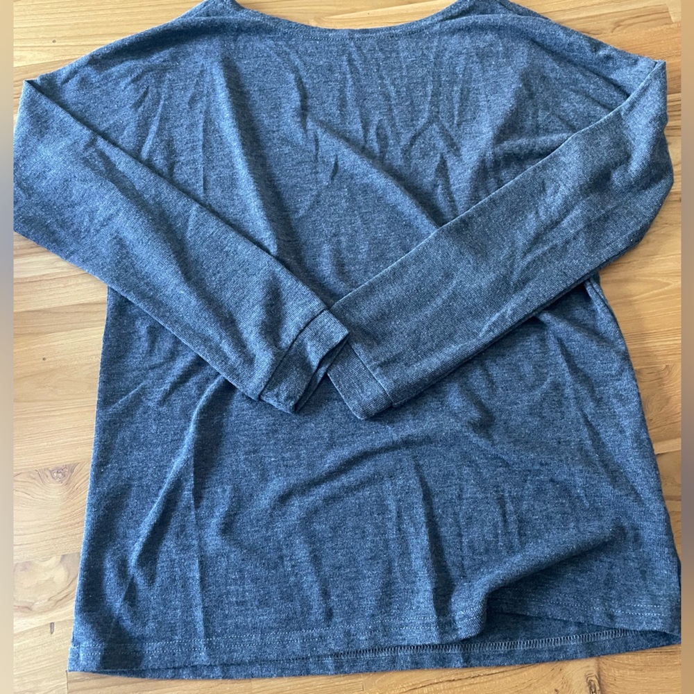 Open back scoop sweater
